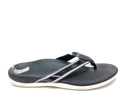 Black & White Sandals Flip Flops Vionic, Size 8 Online