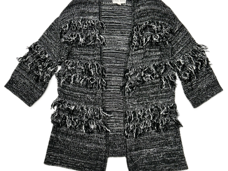 Sweater Cardigan By Knox Rose In Black & White, Size: M For Sale