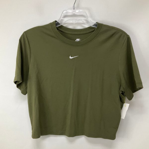 Athletic Top Short Sleeve By Nike Apparel In Green, Size: L Online now