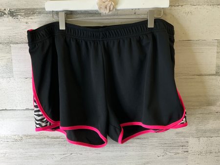 Athletic Shorts By Zone Pro In Black & Pink, Size: 1x Online Sale