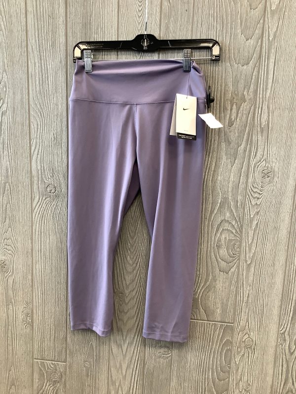 Athletic Capris By Nike Apparel In Purple, Size: M Online Hot Sale