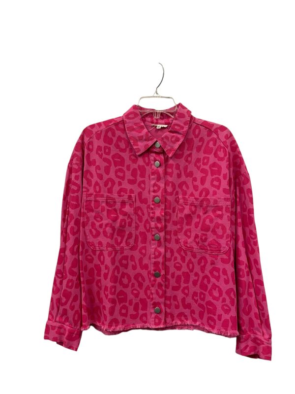 Jacket Shirt By Jodifl In Pink, Size: M Cheap