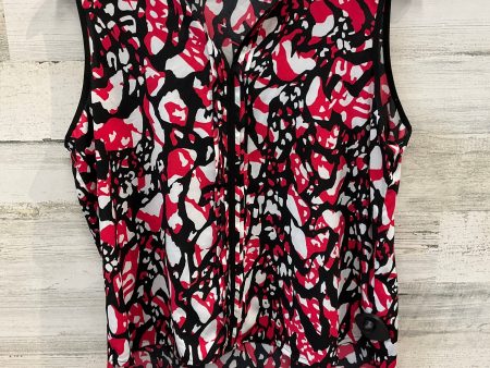 Blouse Sleeveless By Calvin Klein In Red, Size: M Discount