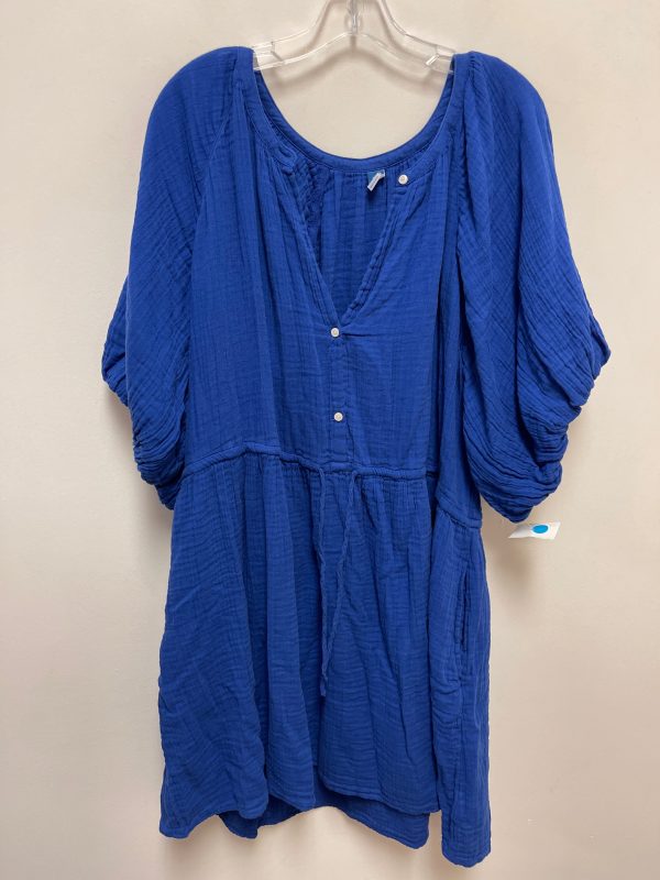 Dress Casual Short By Old Navy In Blue, Size: 2x Cheap