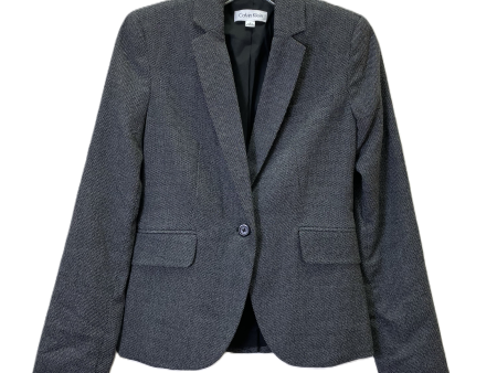 Blazer By Calvin Klein In Grey, Size: Xs Cheap