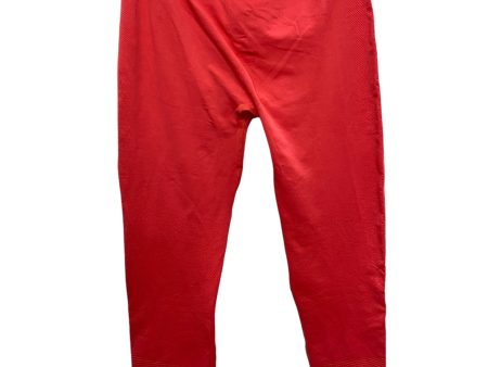 Athletic Leggings By Adidas In Red, Size: Xl Fashion