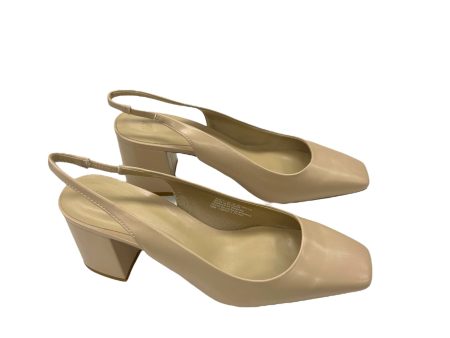 Shoes Heels Block By H&m In Tan, Size: 10 For Cheap