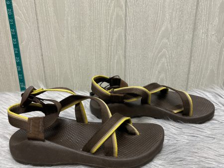 Sandals Sport By Chacos In Brown & Yellow, Size: 8 Online Hot Sale