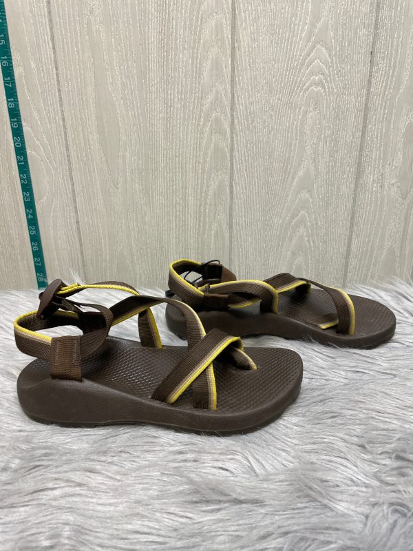 Sandals Sport By Chacos In Brown & Yellow, Size: 8 Online Hot Sale