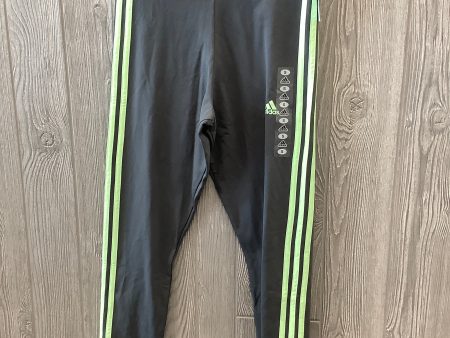 Athletic Leggings By Adidas In Grey, Size: S Online