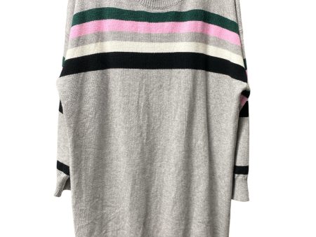 Dress Sweater By Clothes Mentor In Green & Pink, Size: 2x Fashion