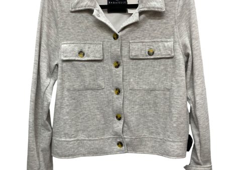 Jacket Shirt By Clothes Mentor In Grey, Size: S Sale