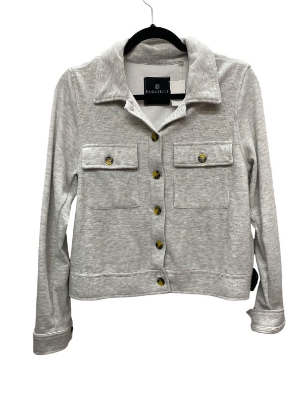 Jacket Shirt By Clothes Mentor In Grey, Size: S Sale