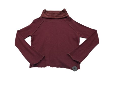 Sweatshirt Crewneck By Alala In Maroon, Size: Xs Fashion