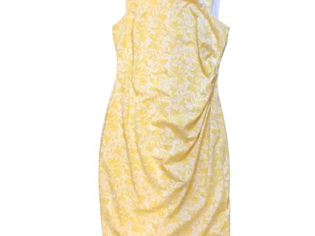 Dress Casual Midi By Cache In Yellow, Size: S Online Hot Sale