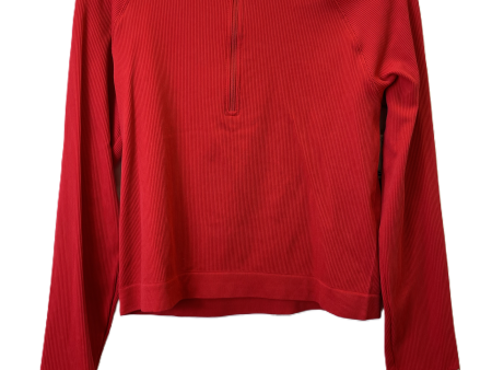 Athletic Top Long Sleeve Collar By Dsg Outerwear In Red, Size: L For Sale