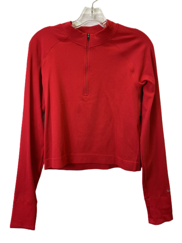 Athletic Top Long Sleeve Collar By Dsg Outerwear In Red, Size: L For Sale