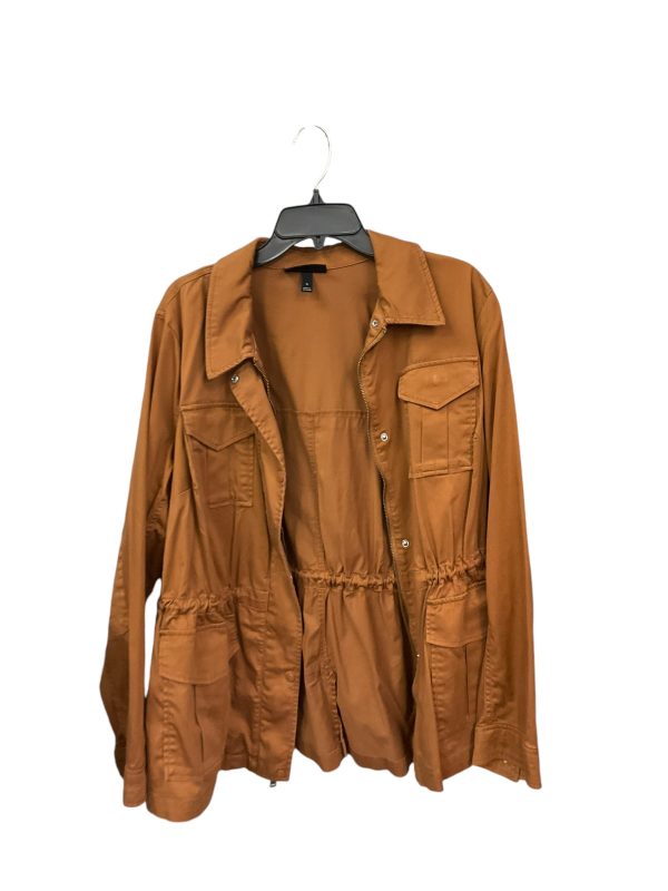 Jacket Utility By Lane Bryant In Brown, Size: 16 Online Hot Sale