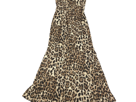 Animal Print Dress Party Long By Badgley Mischka, Size: L For Sale