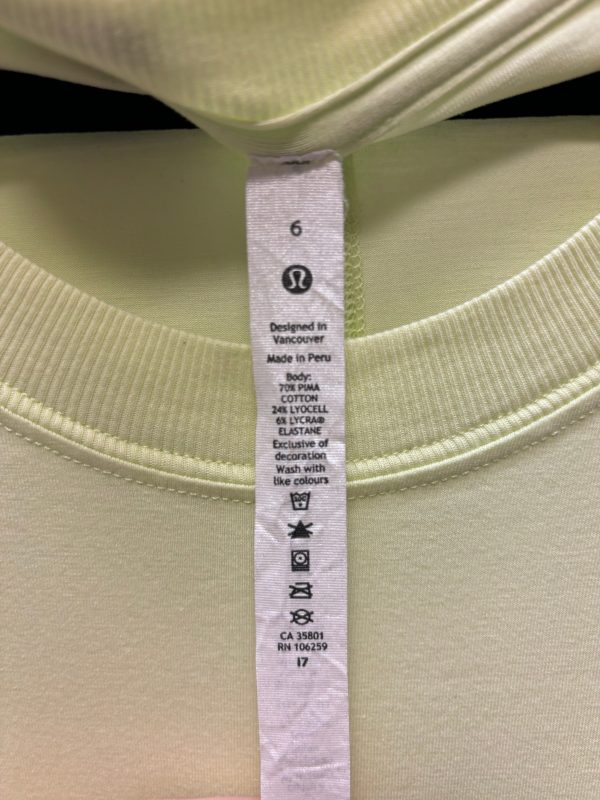 Dress Casual Maxi By Lululemon In Yellow, Size: S on Sale