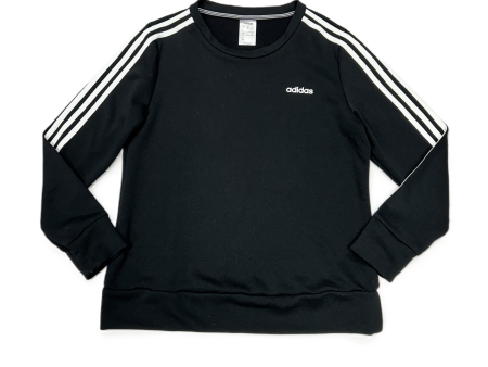 Athletic Sweatshirt Collar By Adidas In Black & White, Size: M For Sale