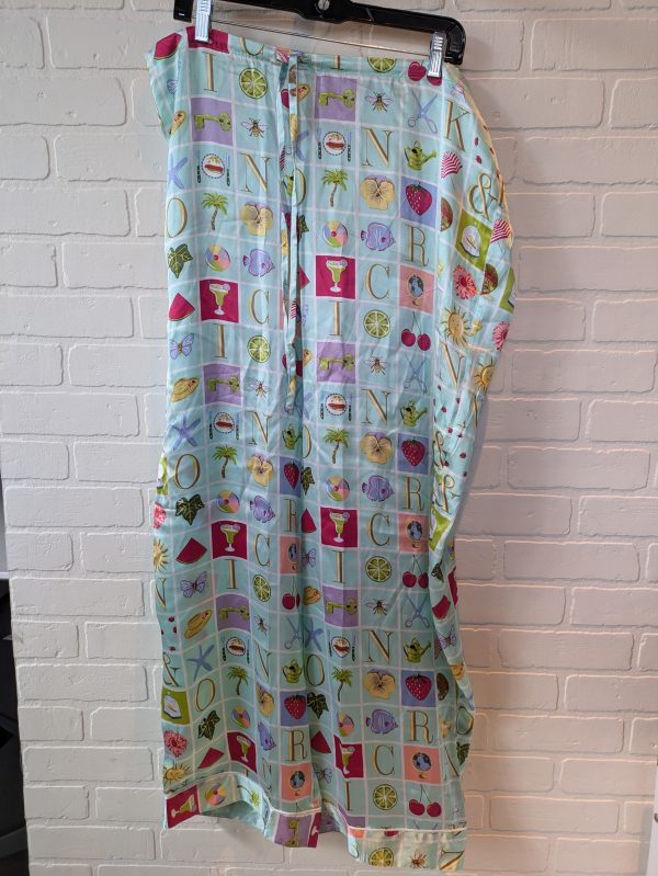 Pajama Pants By Cmc In Green & White, Size: 18 Online now