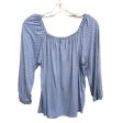 BLUE TOP LS by ANA Size:S Fashion