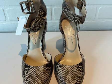 Shoes Heels Wedge By Jessica Simpson In Snakeskin Print, Size: 8 Online Sale