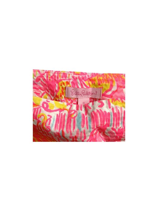 Skort By Lilly Pulitzer In Pink & Yellow, Size: 0 Hot on Sale