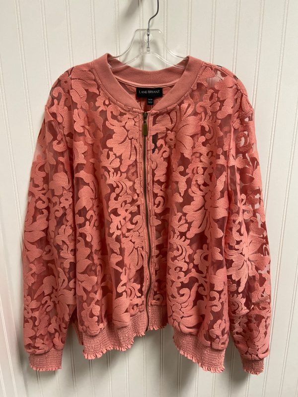 Jacket Shirt By Lane Bryant In Pink, Size: 3x Cheap