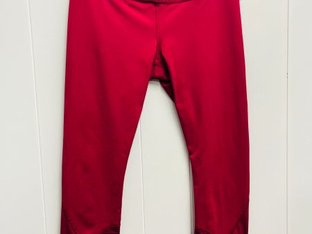 Athletic Capris By Lululemon In Red, Size: 6 For Cheap