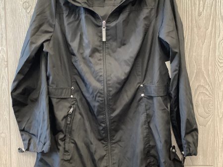 Jacket Windbreaker By Jones New York In Black, Size: L For Discount