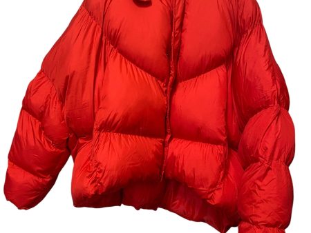 Jacket Puffer & Quilted By Pretty Little Thing In Red, Size: 3x Sale