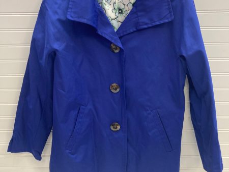 Jacket Windbreaker By Ellen Tracy In Blue, Size: Petite  M Online Sale