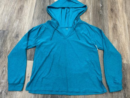 Athletic Top Long Sleeve Hoodie By Beyond Yoga In Blue, Size: S Cheap