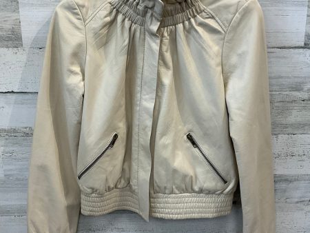 Jacket Moto By Hinge In Cream, Size: S Online Hot Sale