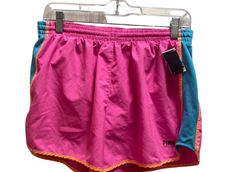 Athletic Shorts By Pink In Pink, Size: L Online Hot Sale