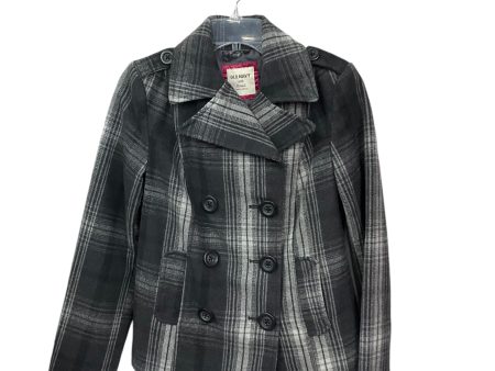 Coat Peacoat By Old Navy In Plaid Pattern, Size: S Discount