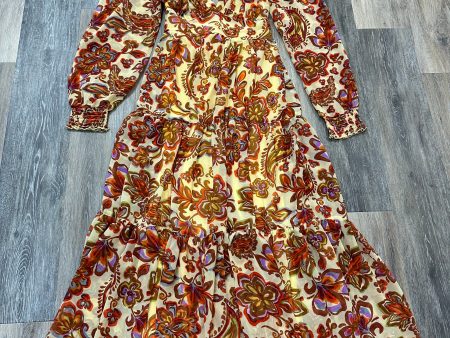 Dress Party Long By Jessica Simpson In Orange, Size: S Fashion