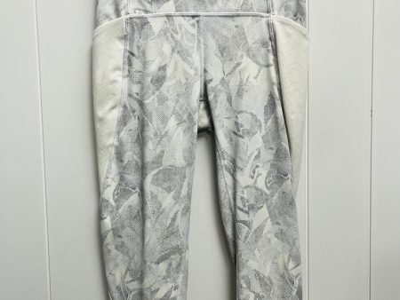 Athletic Capris By Lululemon In Grey & White, Size: 6 Online now