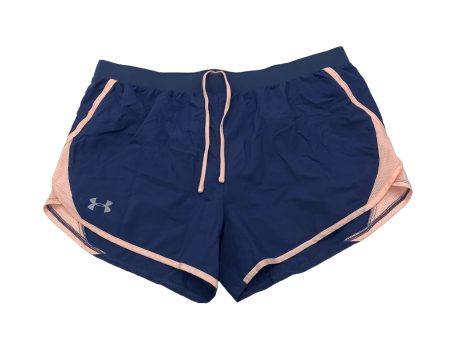 BLUE ATHLETIC SHORTS by UNDER ARMOUR Size:L Discount