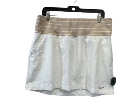 Athletic Skort By Nike In Beige, Size: 12 Fashion