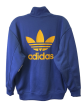 Athletic Top Long Sleeve Collar By Adidas In Blue, Size: Xs Cheap