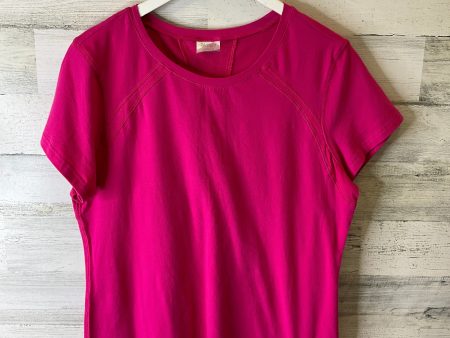 Athletic Top Short Sleeve By Danskin Now In Pink, Size: Xl Online now