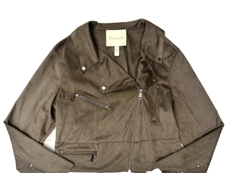 Jacket Moto By Hutch In Taupe, Size: S on Sale