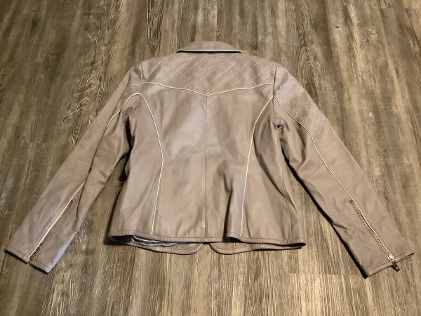 Jacket Leather By Pamela Mccoy In Grey, Size: S Online