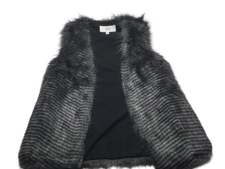 Vest Faux Fur & Sherpa By Jack In Grey, Size: Xs Online now