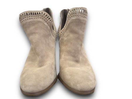 Boots Ankle Heels By Vince Camuto In Taupe, Size: 10 Sale