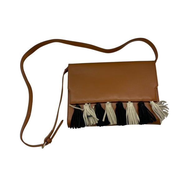 BROWN CROSSBODY by CLOTHES MENTOR Size:MEDIUM Online Sale