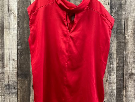 Blouse Sleeveless By New York And Co In Red, Size: Xl For Sale